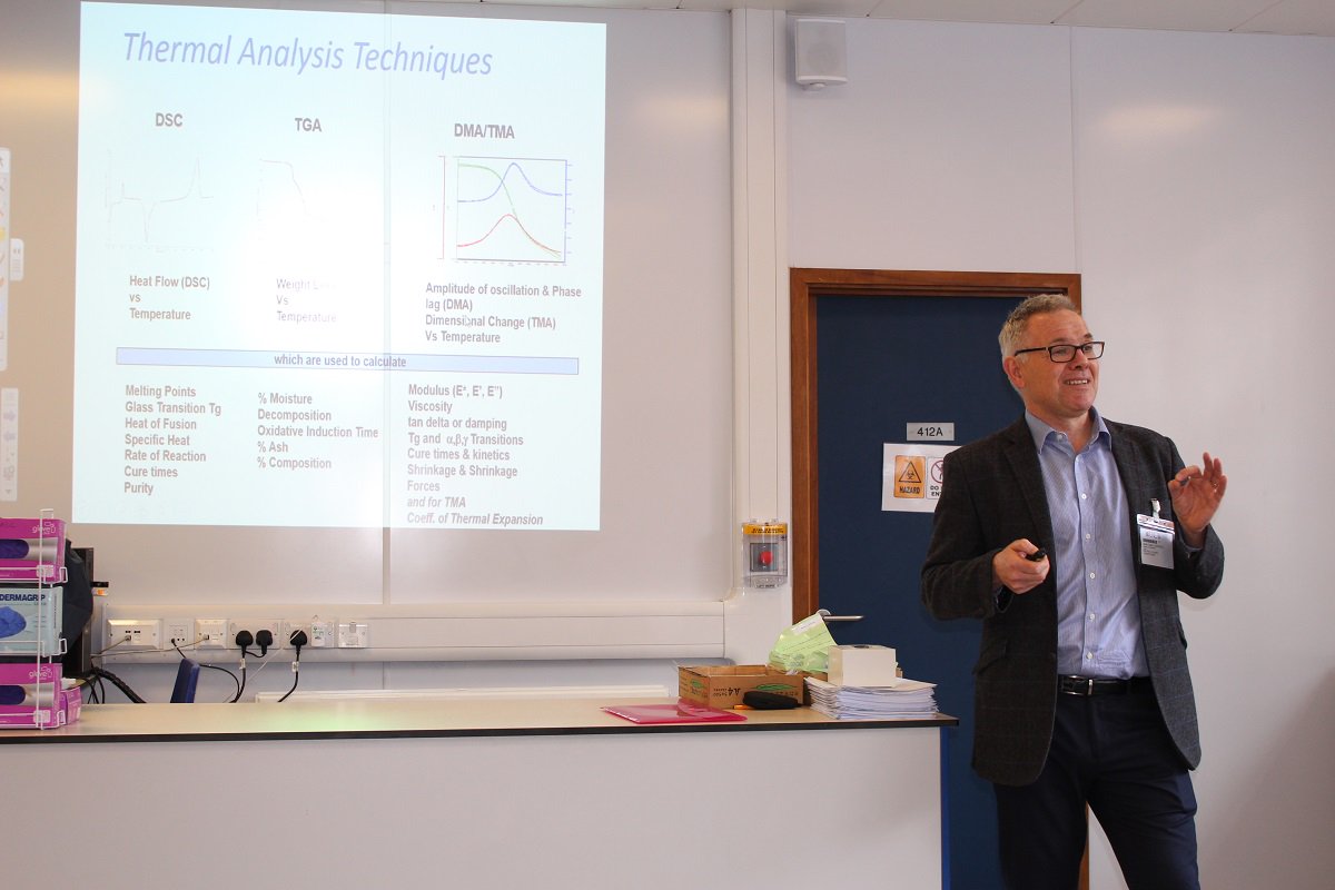 UCBfoodcourses's tweet image. Great and very entertaining talk given by Paul Clarke (Perkin Elmer) on DSC and its many applications in the food industry! #culinaryscience