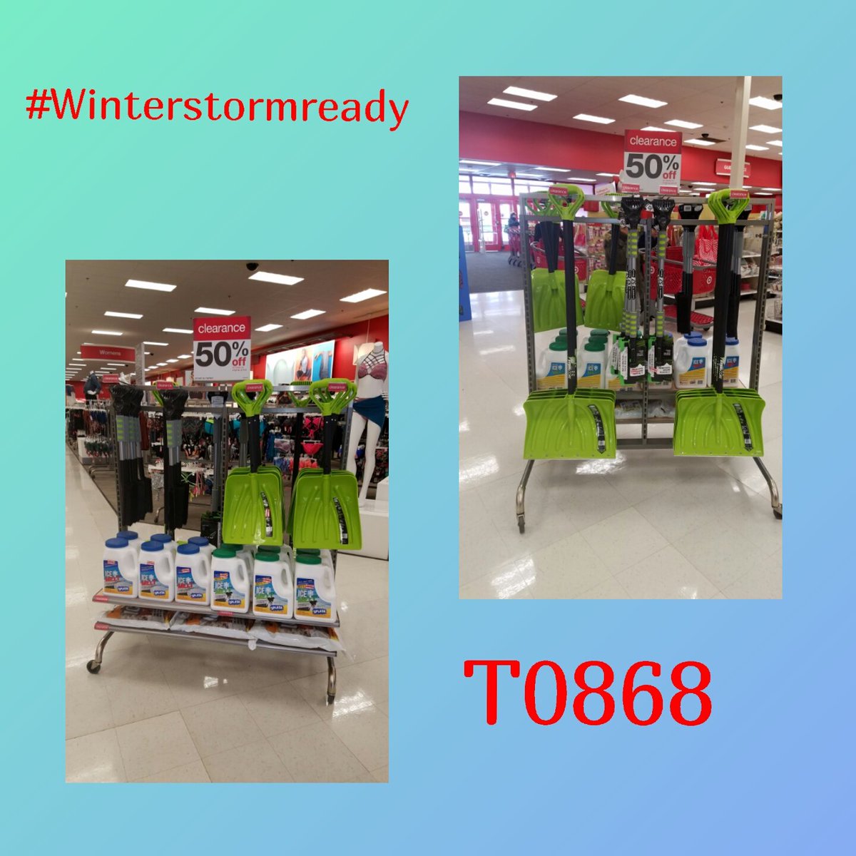 Not going to let a little snow hinder the day! Only in the Chicago, swimwear &amp; shovels, on the same day! <a href="/ChristmanChase/">Chase Christman</a> @jus10atTGT