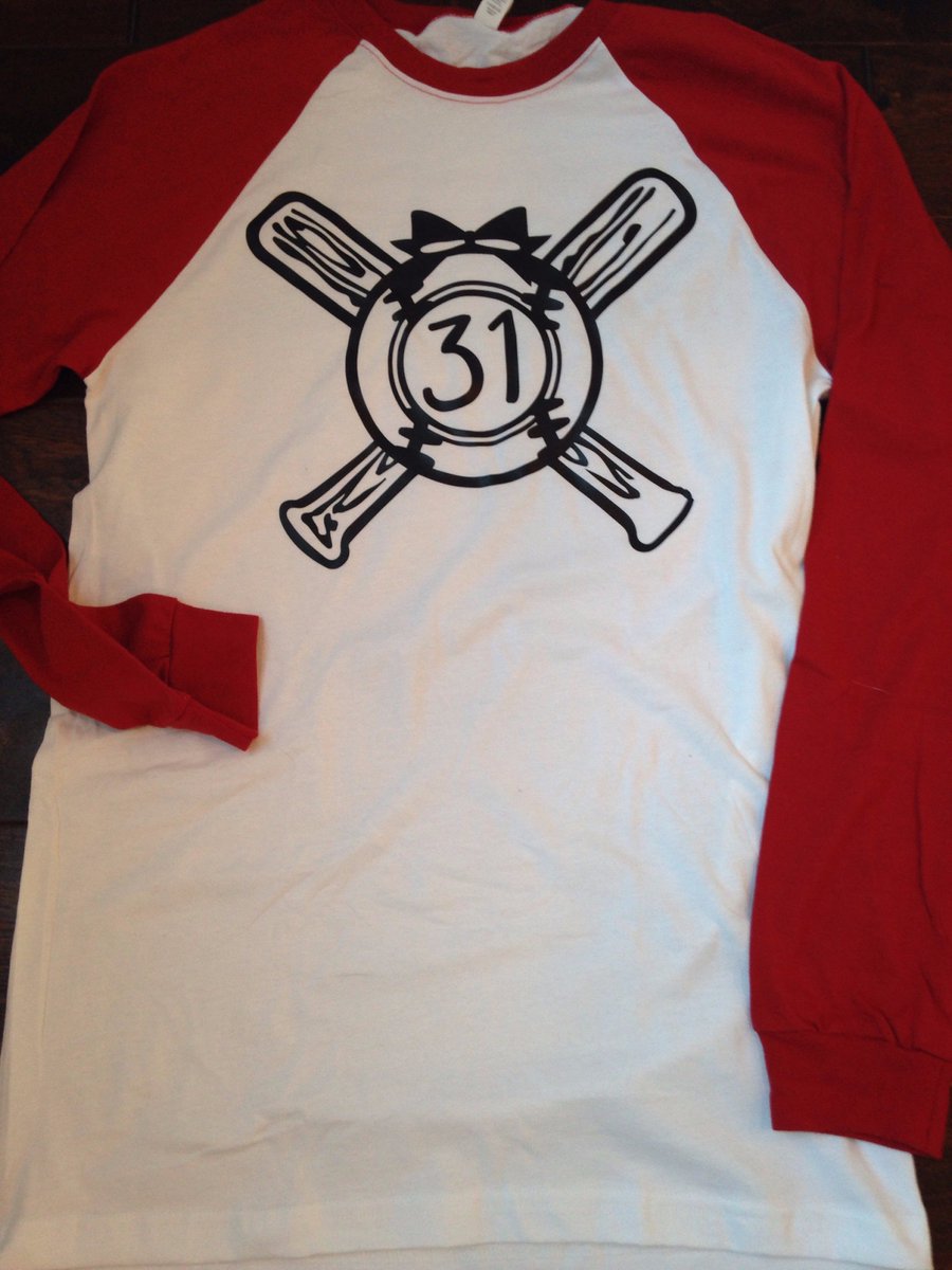 Softball Ready! Custom Raglan in Red, Royal Blue, or Black sleeves. $24 Order here: goo.gl/forms/4DzElMDn…