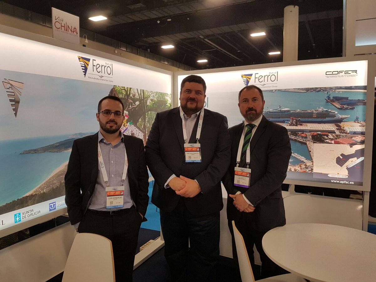 COFERferrol's tweet photo. Promocionando nuestras potencialidades en @SeatradeCruise #STCGlobal @COFERferrol @AJEFERROLTERRA @PuertosEstado #Ferrol #empresas #cruises https://t.co/25GExM8dFm