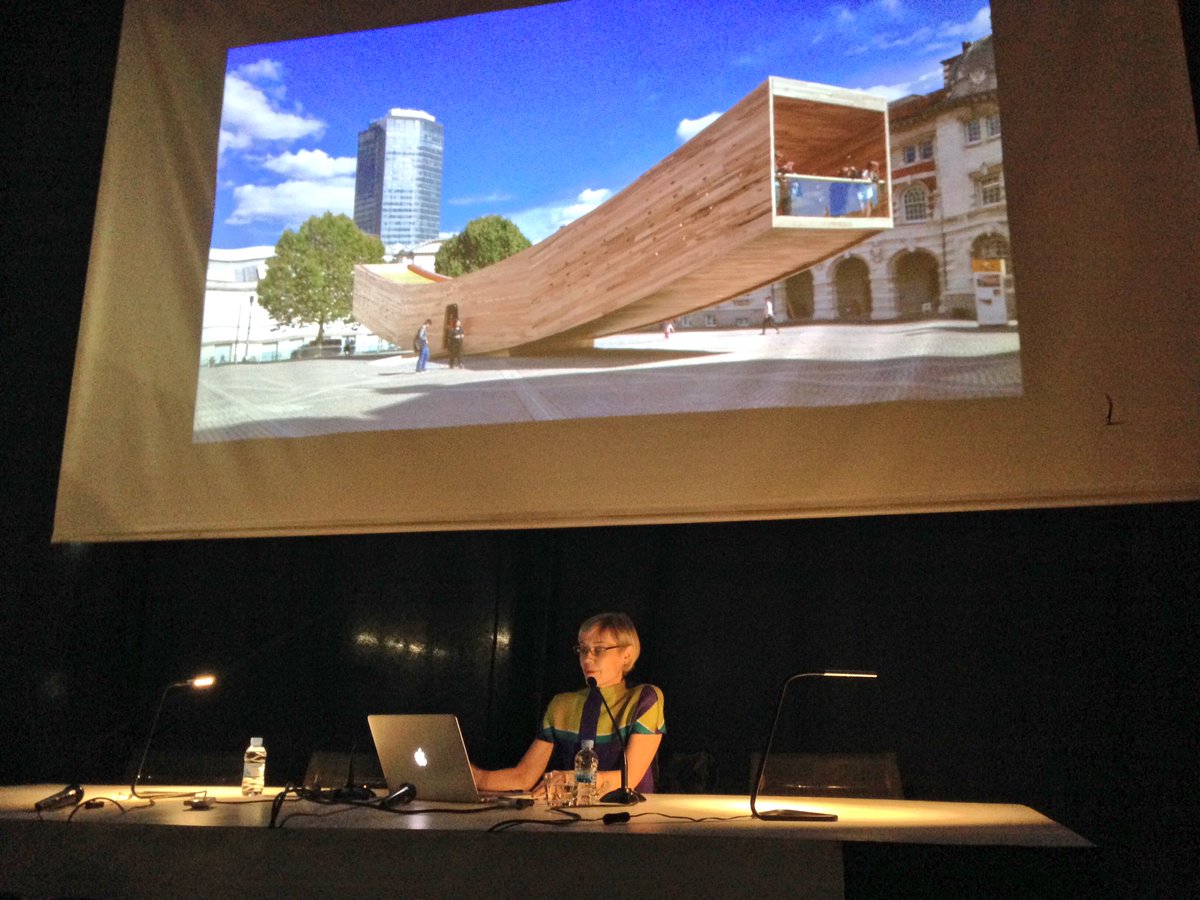 IAAC's tweet photo. Having an #Ideal, rather having an #Idea, is a much better starting point for a project. @AlisonBrooksArc #IAACLectures https://t.co/NOWMDreitt