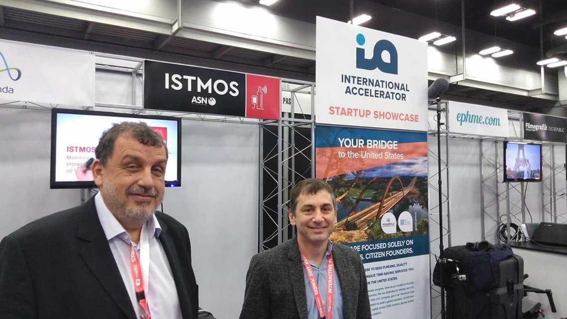 asngreece's tweet photo. Presenting #ISTMOS_tech powered by @FIware at #SXSW #sxsw2017 #soracom #intlaccelerator https://t.co/fzNPrYqnzJ