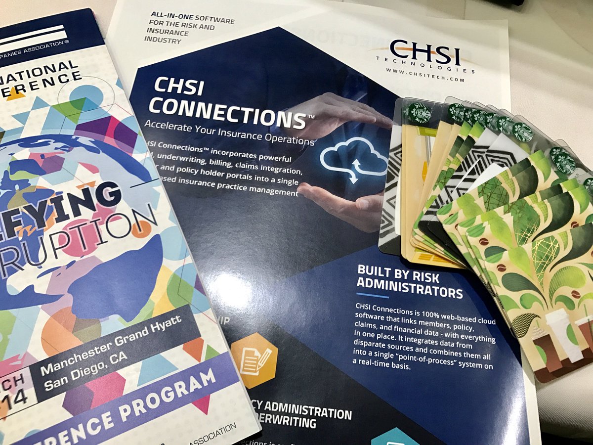 Insurium's tweet photo. We've still got Starbucks giftcards left! Stop by Booth 31 at #cica2017 during lunch &amp; answer a short survey to get yours. https://t.co/aKXEkmYZtK
