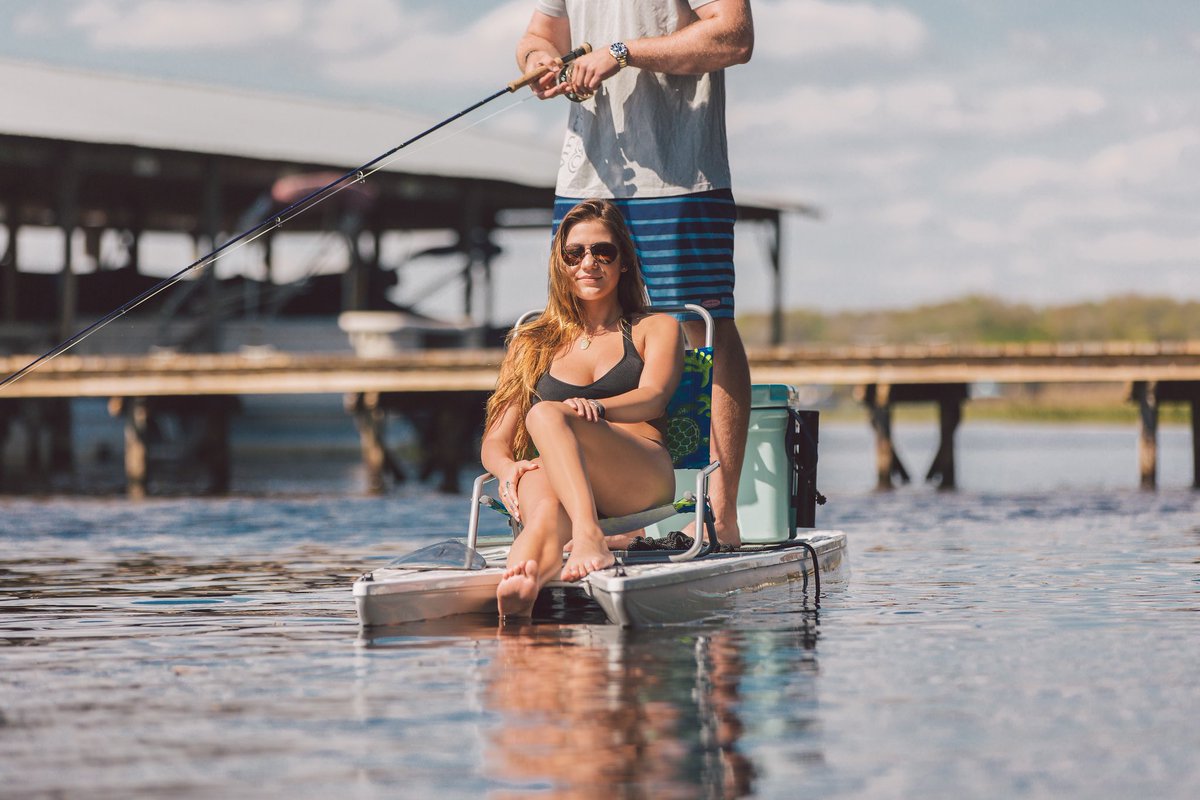 She tans, you fish. That's what we'd call a win win.