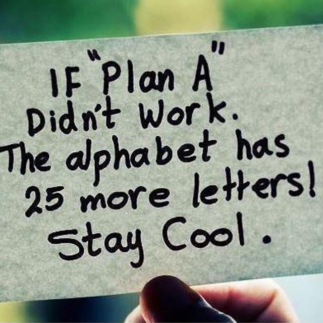 fbbcofficial's tweet photo. If "Plan A" didn't work , remember there are 25 other letters in the alphabet! Stay cool &amp; keep at it! #fitness #fitspo #motivation #health https://t.co/zgJzmay4j5