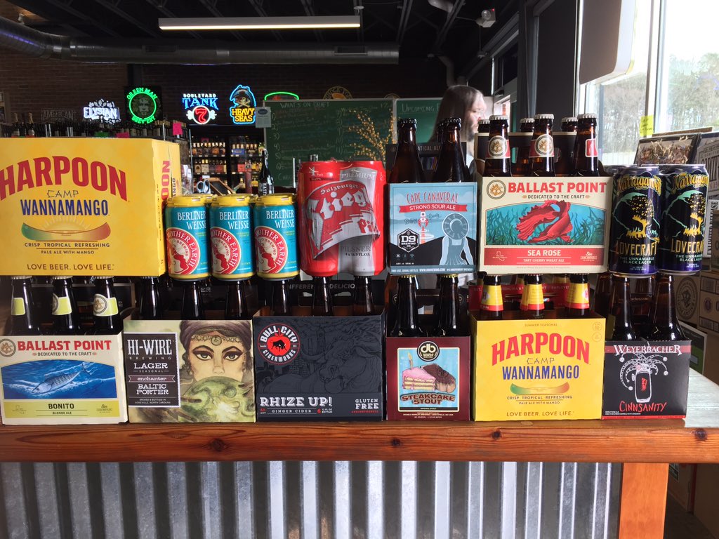 SamsBottleShop's tweet photo. Summer beers for better weather, and heavy hitters for right now, come on by and enjoy a pint while you shop! https://t.co/2LJPdJA3ZT