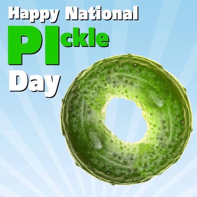 Del_DixiPickles's tweet photo. Happy Pi(ckle) Day! We are thinking about eating 3.14 #pickles to celebrate, what about you? #DelDixi #PiDay https://t.co/awu65iN3N9