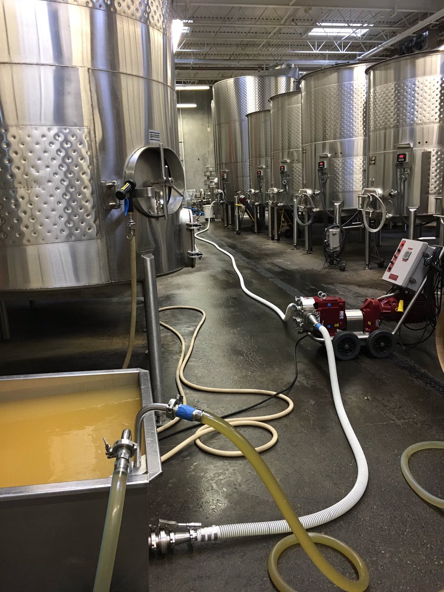 thescottmoeller's tweet photo. Racking our 2016 #StillwaterCreekVineyard Sauvignon Blanc today in preparation for bottling. #readyforsummerfun @nhjwinery #WaWine https://t.co/X7PlNnswAh