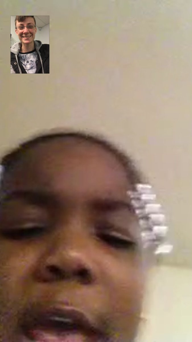 andiam0nd's tweet photo. This little girl just FaceTimed me and with a face full of disappointment said "hey, that's not grandma" #NotGrandma #ImSorry #FindGrandma https://t.co/3yOYWyPL4Z