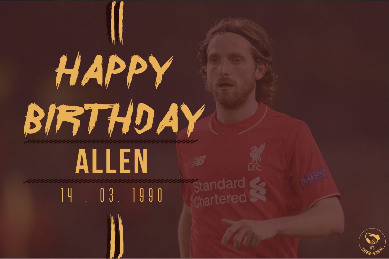 Happy Birthday to our beloved Welsh Pirlo & former Liverpool player Joe Allen! 