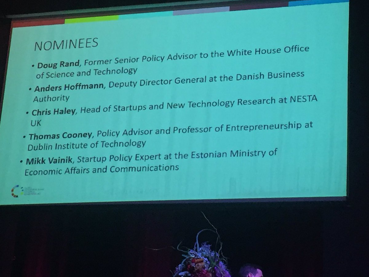 GEN22OnSloane's tweet photo. #PolicyChampionsAward of the Year goes to #AndersHoffmann #GENCompassAwards #GEC2017 #digitaldisruption https://t.co/JoRqQUGuzh