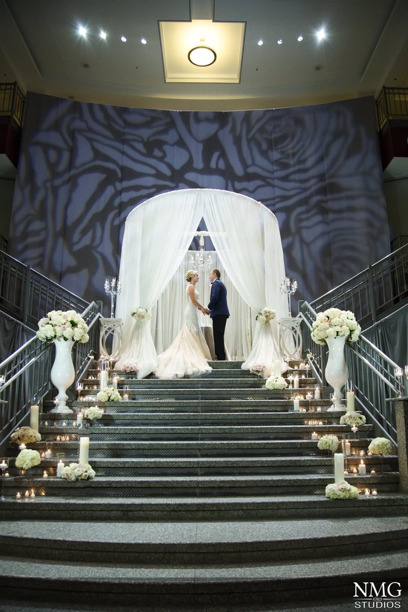 Why do couples choose us? 
This image might explain part of the reason:
#GrandStaircase #showstopper #KCweddings #KCweddingvenue