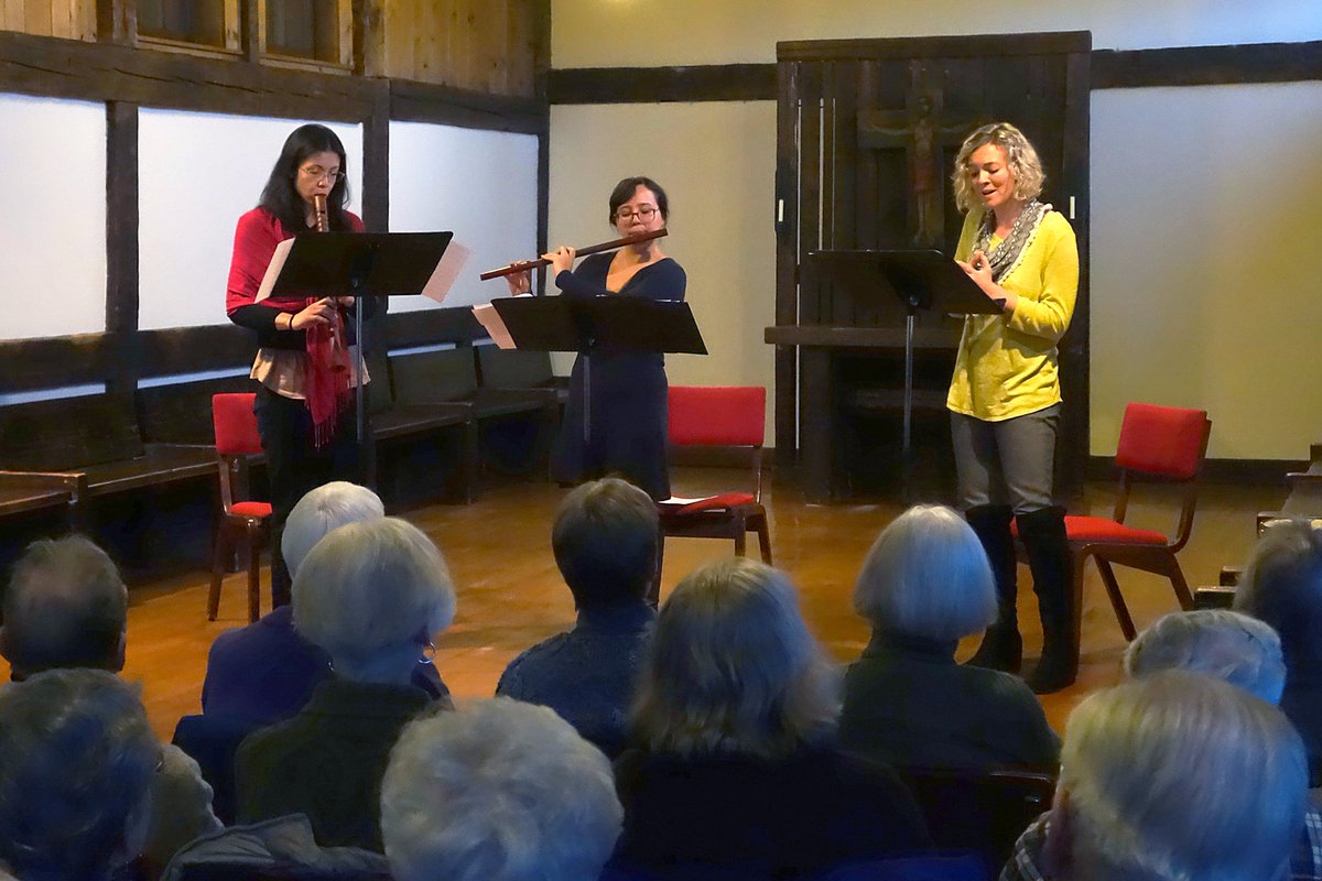 EnsMusicaHumana's tweet photo. Photographs from the concert at our retreat at the Weston Priory in Vermont Pleasure to premier our new program, Sybil of the Rhine! https://t.co/yvG8Gbys9d