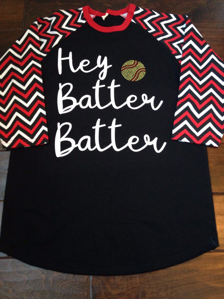 Hey Batter Batter!Softball or Baseball in an assortment of sleeve colors $25 Order here: goo.gl/forms/Ic0gTKf0…