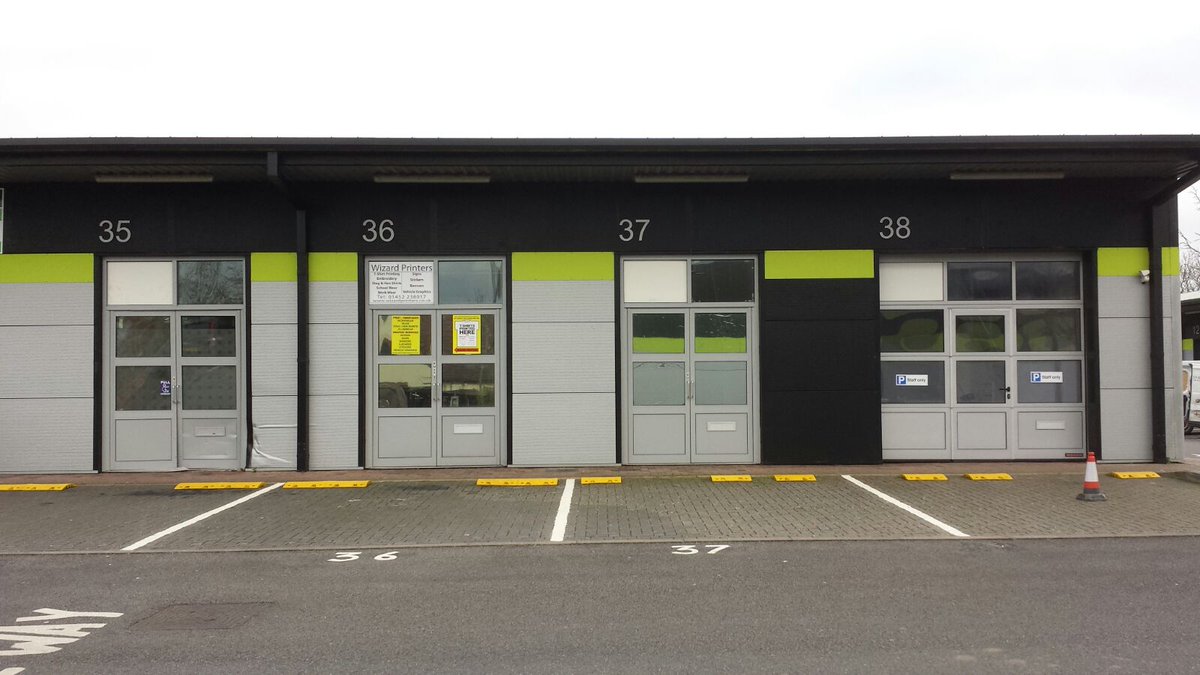 Wizard_Printers's tweet photo. Unit 36. You can't miss us as you enter the business park. #Gloucester #quedgeley #unit36 #wizardprinters https://t.co/irlJkeZv7D