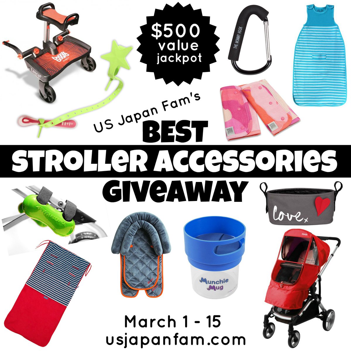 USJapanFam's tweet image. Win $500 worth of #StrollerAccessories in my #BSAGiveaway ending tomorrow! Enter to #win here: usjapanfam.com/blog/the-best-… #momlife #stroller