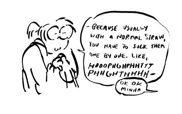 my pal minha and her love for boba 