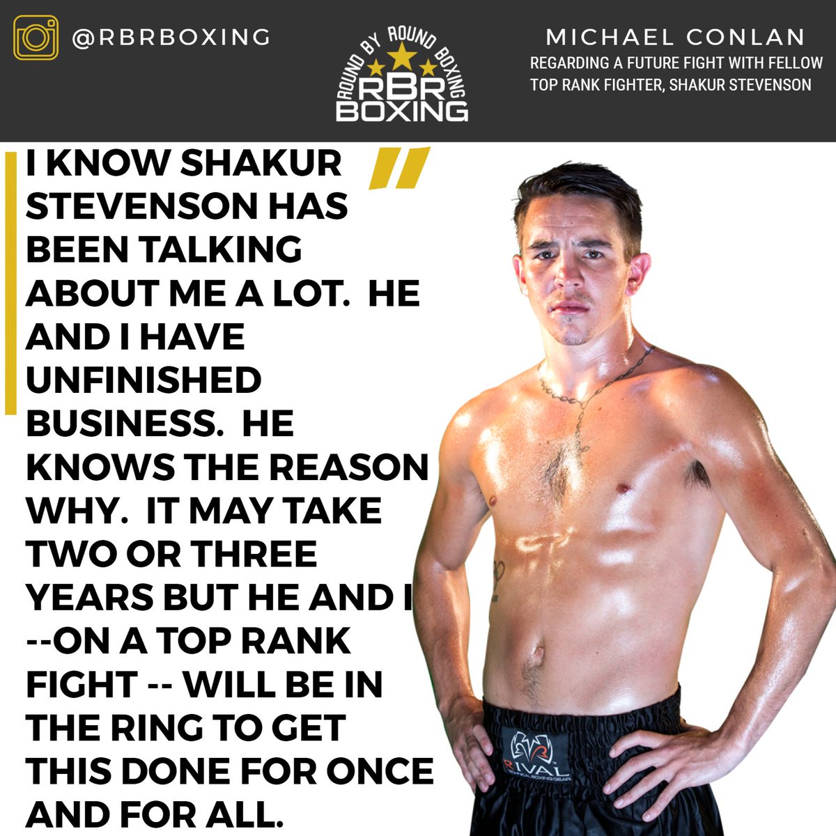 RBRBoxing's tweet photo. A rivalry brewing? #Boxing #ConlantoAmerica #TRBoxing https://t.co/nrKcfTYleK
