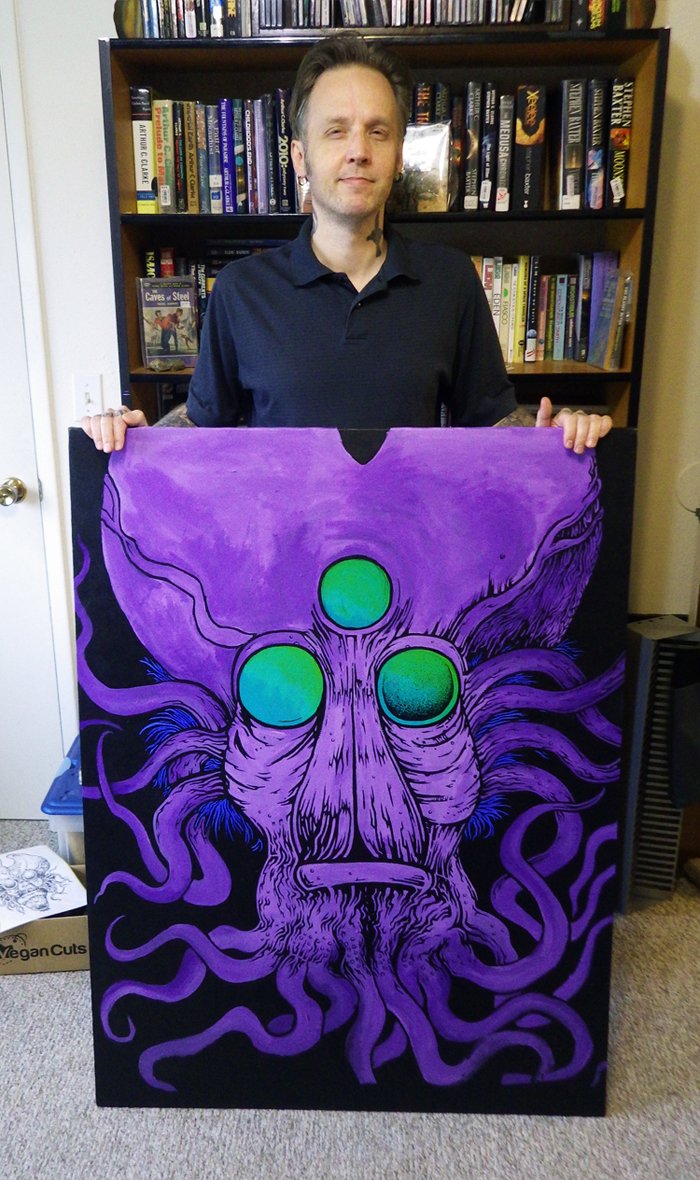 stanmaksun's tweet photo. Currently working on sci-fi painting #4! #scifi
#SciArt #Weird #weirdnews https://t.co/7479dKRE5m