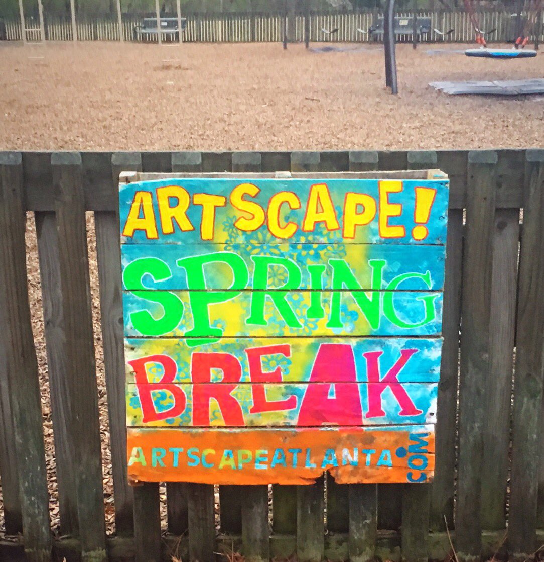 ARTSCAPEATL's tweet photo. 20 days until SPRING BREAK CAMP! #artscapeatl #creatingartoutside #springbreak17 https://t.co/XQCyiUZaQi