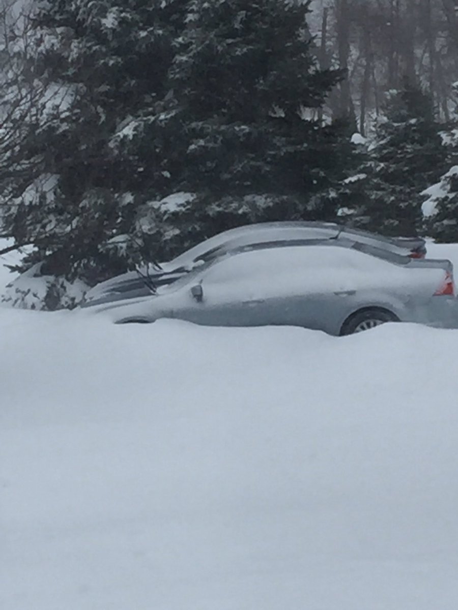 JillSpace72's tweet photo. Still snowing and blowing in Wantage! 19" so far and still snowing! #StellaBlizzard https://t.co/GSY0WtUcVm