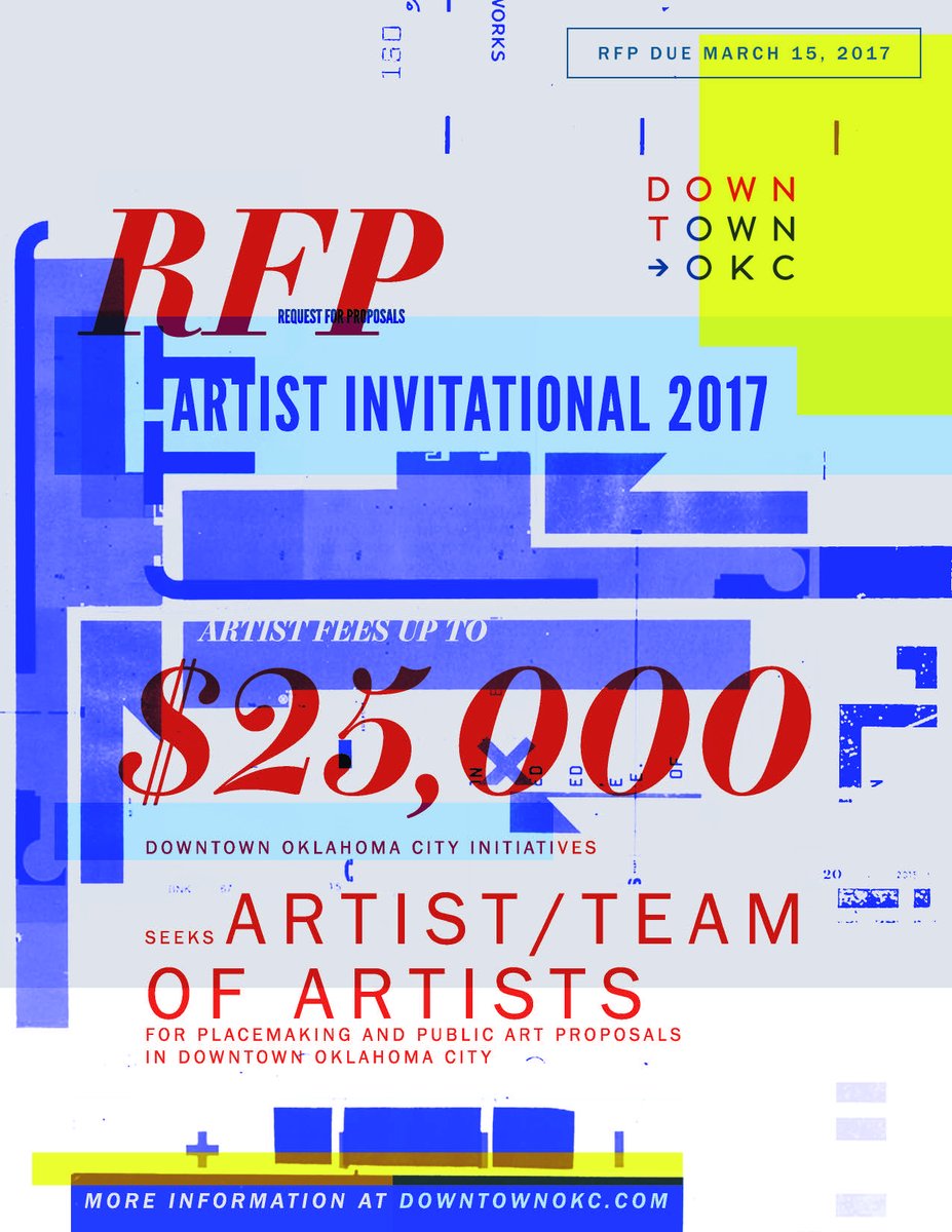DowntownOKC's tweet photo. Reminder: Submissions for the 2017 #ArtistInvitational are due tomorrow (3/15) at midnight! https://t.co/g2rOgNvx4w https://t.co/UUmHAMGEcB