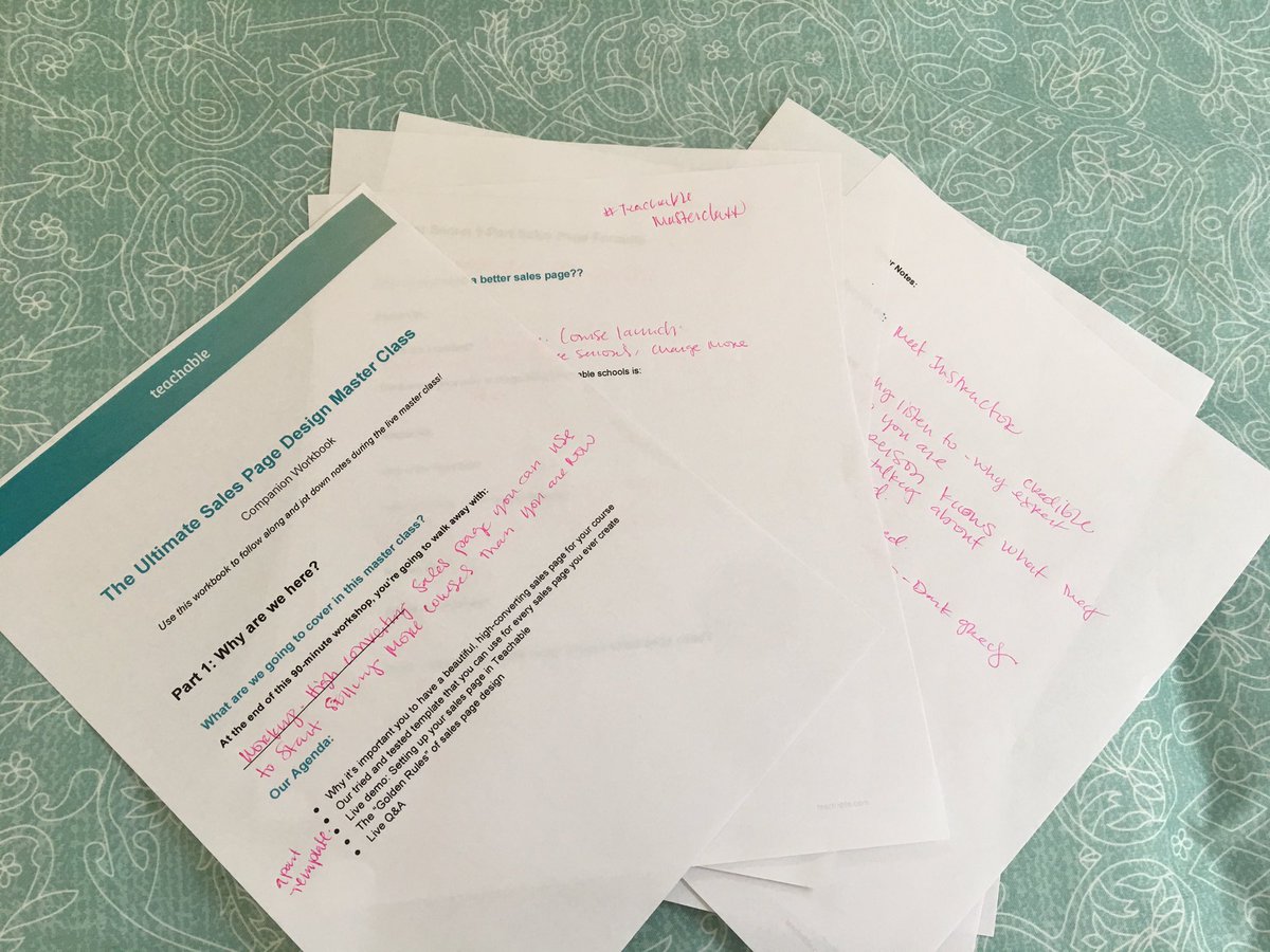 KristineDugan's tweet photo. Thanks for the amazing class today ππ» @teachable #TeachableMasterclass https://t.co/O7qI1T7VR3