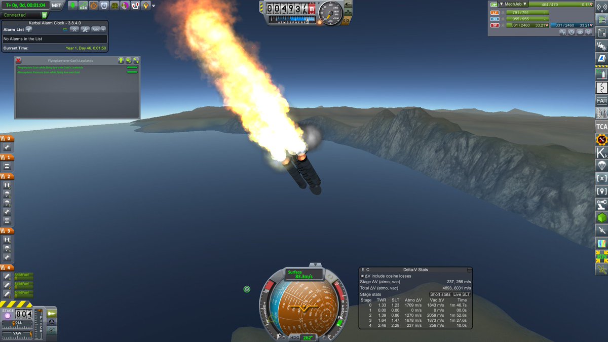 Volatar's tweet image. Having trouble launching the C+ Ceti lander design. Possibly affected by the addition of FAR? I dunnow. #KSPG