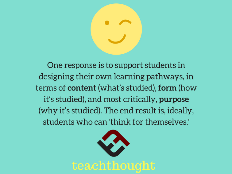TeachThought's tweet photo. The First Step In Teaching Students To Think For Themselves https://t.co/1ADpaIeFXx https://t.co/FBEJUGfm58