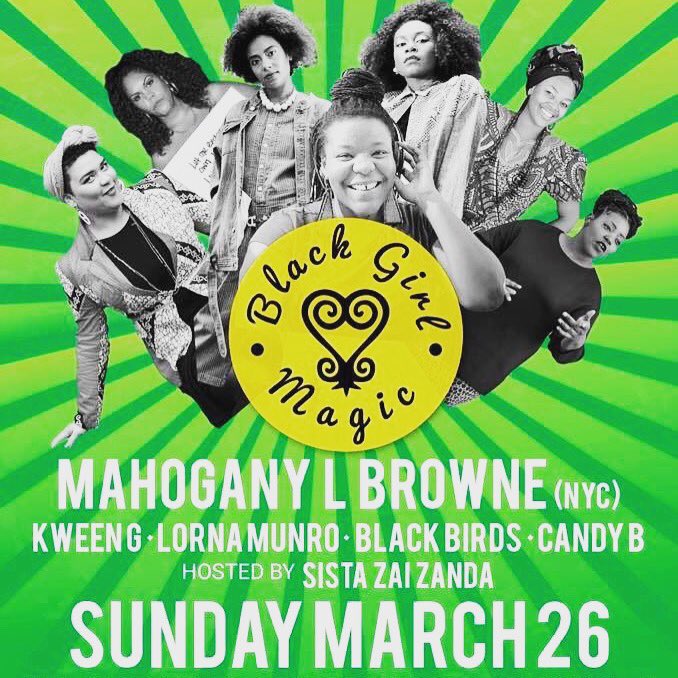 TheCandyBowers's tweet photo. BLACK GIRL MAGIC feat NYC's Queen of Slam .@mobrowne @KweenGz @emeleugavule @AyeeshaAsh @sistaza Sunday March 26 &amp; I CAN'T WAIT!!!! https://t.co/yD3NCJKY89