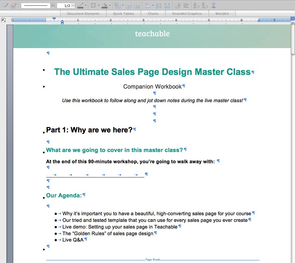 bjdesign's tweet photo. Great masterclass on making sales pages today with Teachable #teachablemasterclass https://t.co/mILKdTjkWE