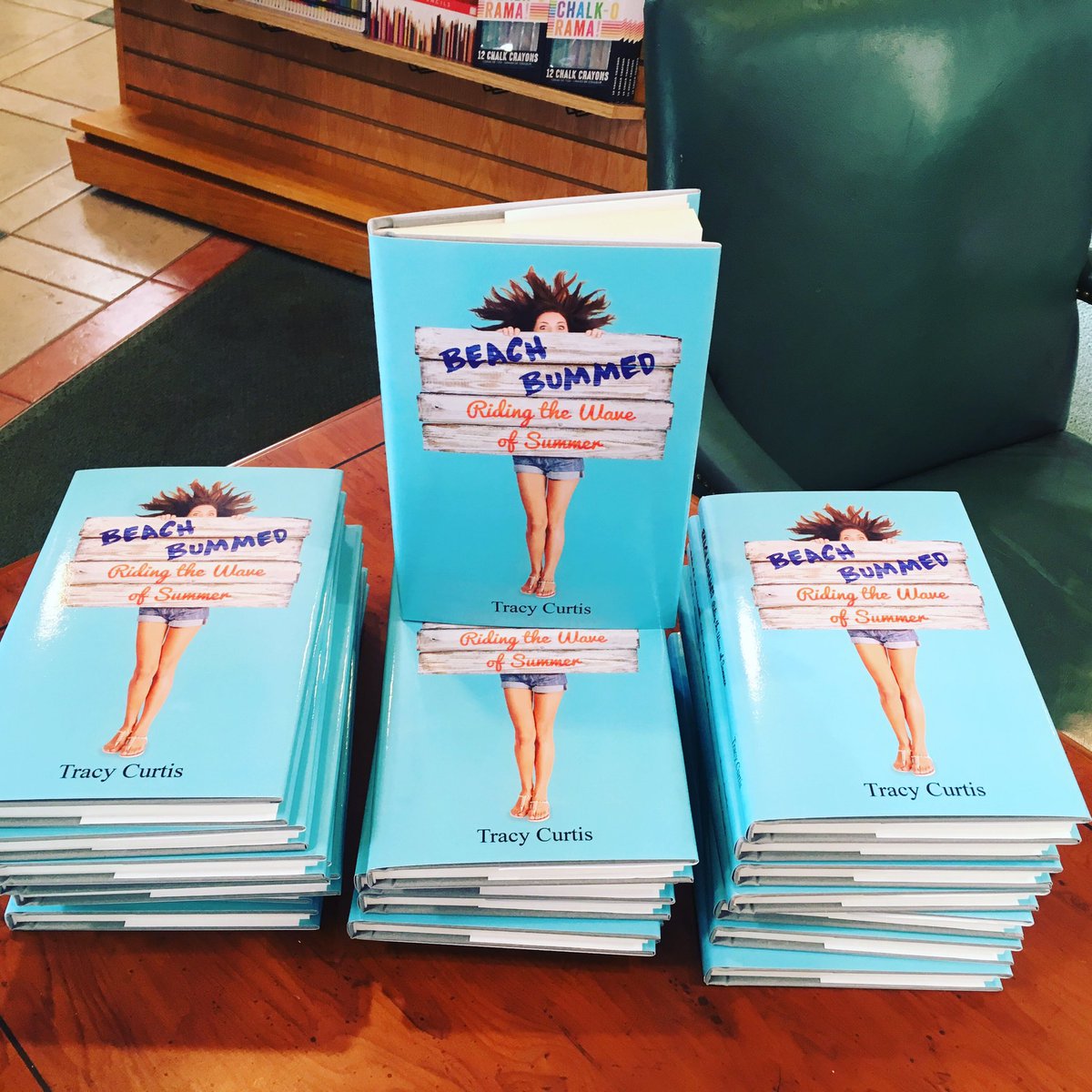 Just in time for spring break Tracy Curtis newest book "Beach Bummed".