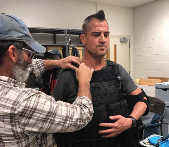 Fitting for <a href="/GeorgeEadsTV/">George Eads</a> on the #MacGyver Season Finale set (credit to Randall Goltzman). For more pictures, check macgyveronline.com/forums/index.p…