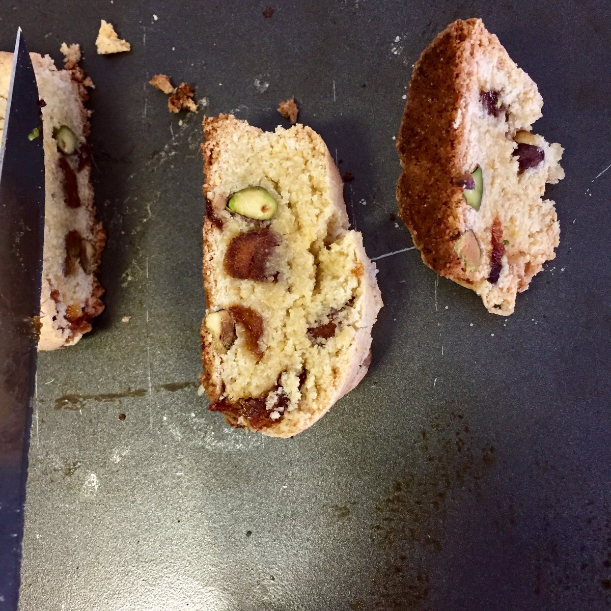 TheLauraMadsen's tweet photo. Making #homemade #Italian #pistschio + #apricot #biscotti #cookies right now! 😱 #baking #food #foodie #foodporn https://t.co/yc835jZMSb