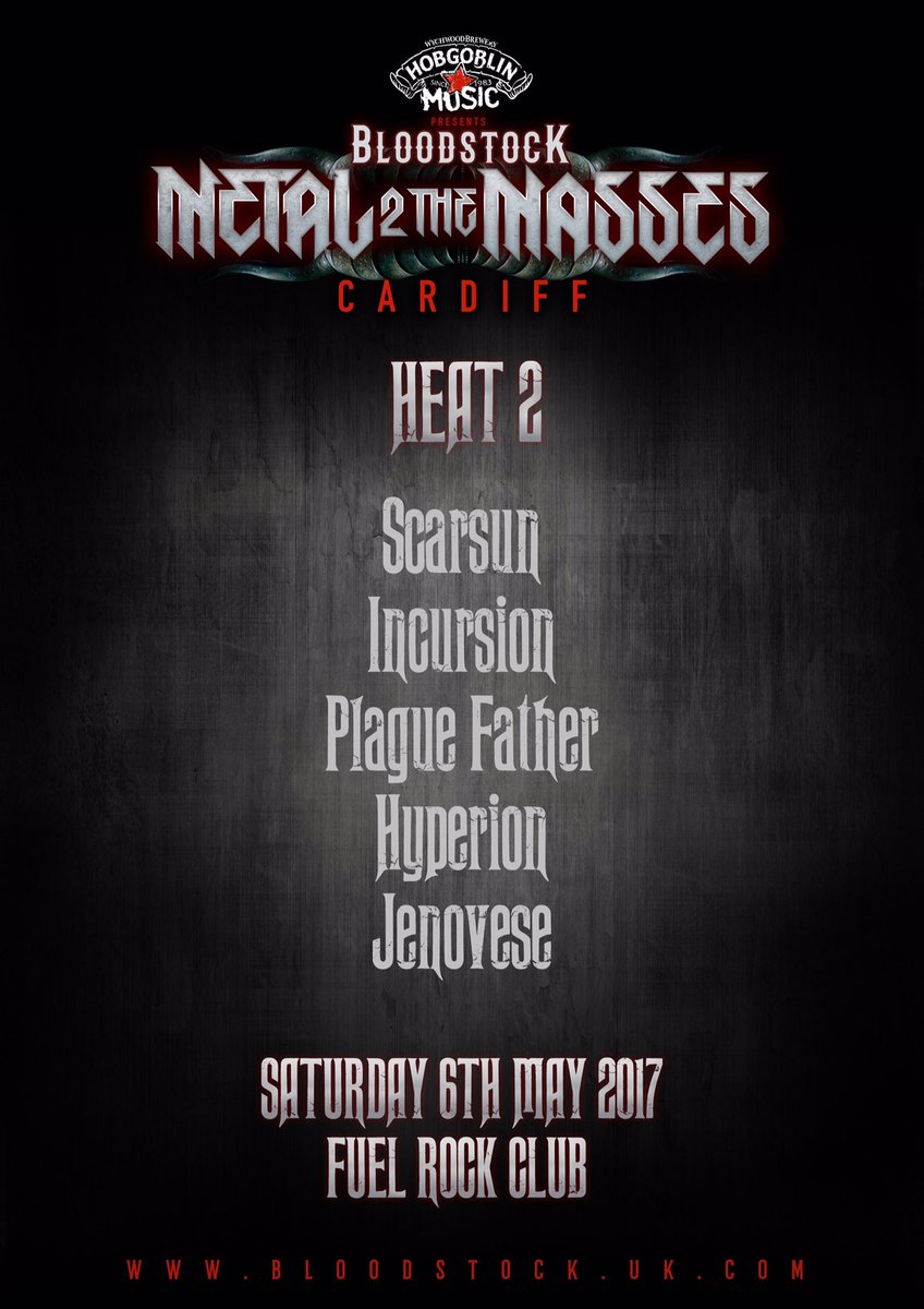 6th of May, it's on! #Bloodstock #M2TM