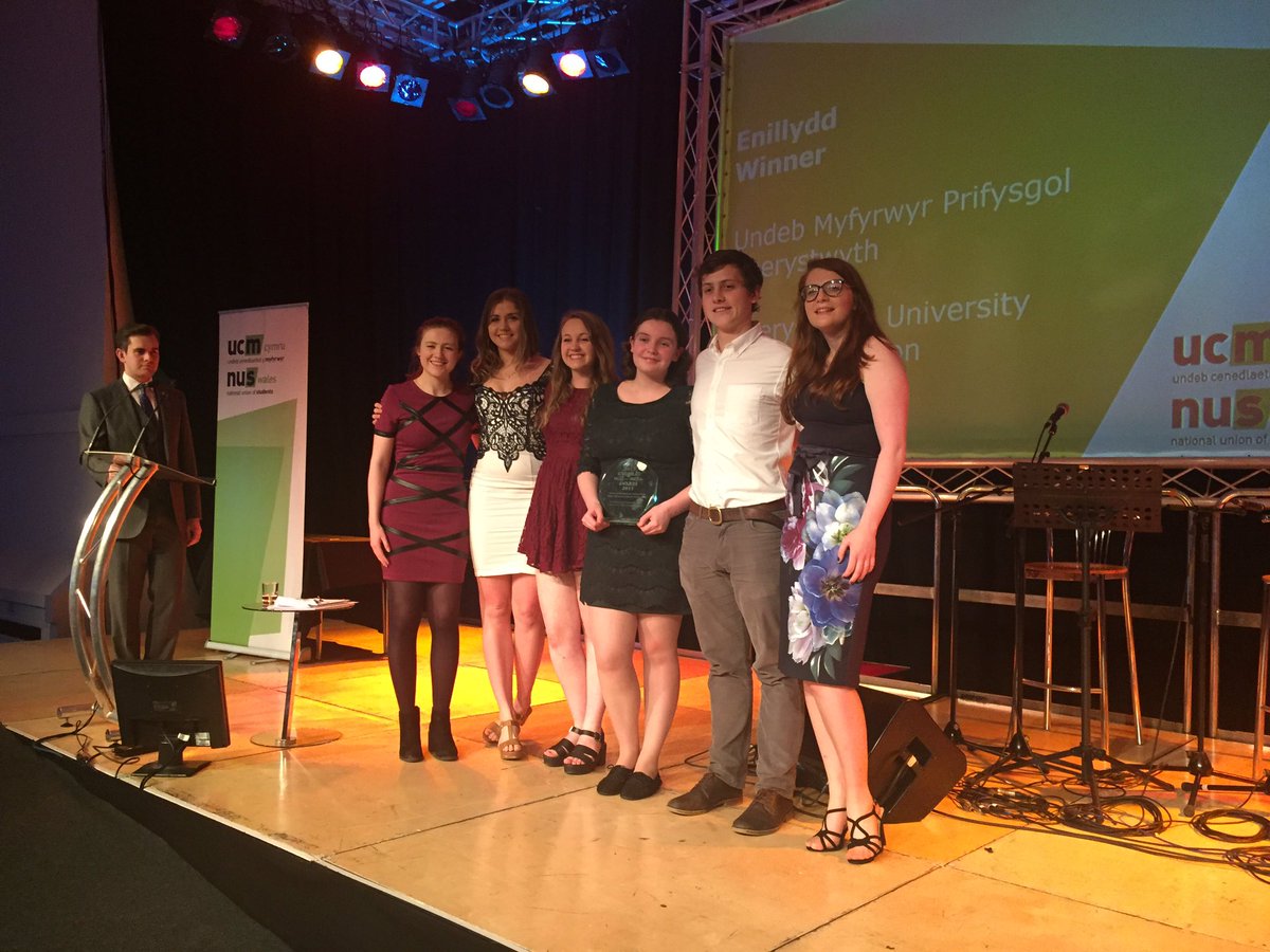 NUSWales's tweet photo. Congratulations to @UMaberSU - our Higher Education Students' Union of the Year! https://t.co/6TSo4KZg0B
