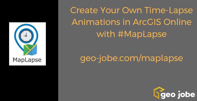 GEOjobeGIS's tweet photo. Crteate you own time lapse images in #ArcGISOnline #Maplapse https://t.co/cprskywslP https://t.co/VgtQhm22xU