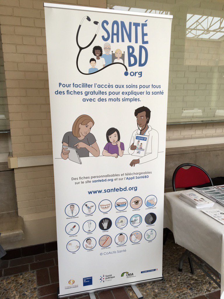 @SanteBD formidable outil de prévention et accès aux soins, partenaire de la journée masanté2.0 de l'@UrapeiNordPdC