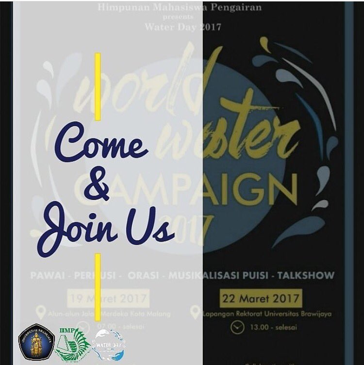 [H-4] apakah kamu sdh siap untuk berpartisipasi pada hari air dunia? Kami tunggu kedatangan kalian di tgl 19 &amp; 22 Maret yaa🎉💦 #worldwaterday