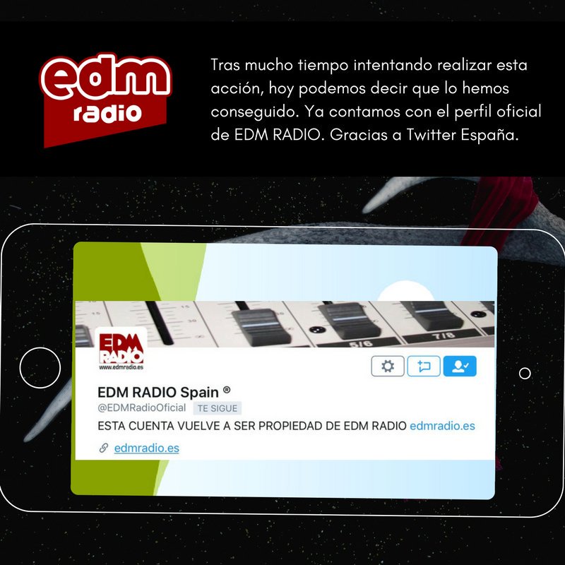 Recuerda seguirnos en nuestra cuenta oficial <a href="/EDMRadioOficial/">EDM Radio ®</a> 
Ahí estarás actualizado/a en todo momento.#esenciaEDMradio #yoescuchoedmradio