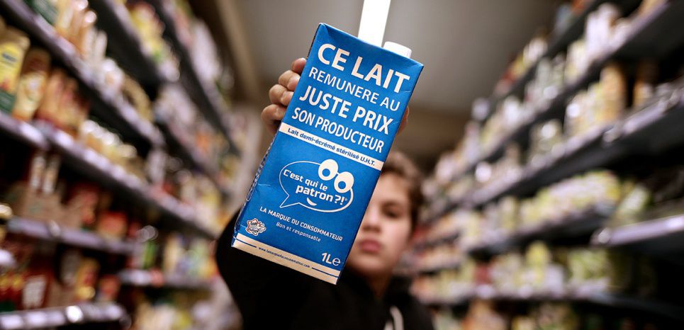 "C'est qui le patron ?" : la brique de lait qui rémunère le producteur au juste prix non.li/o9Yp-sfpm