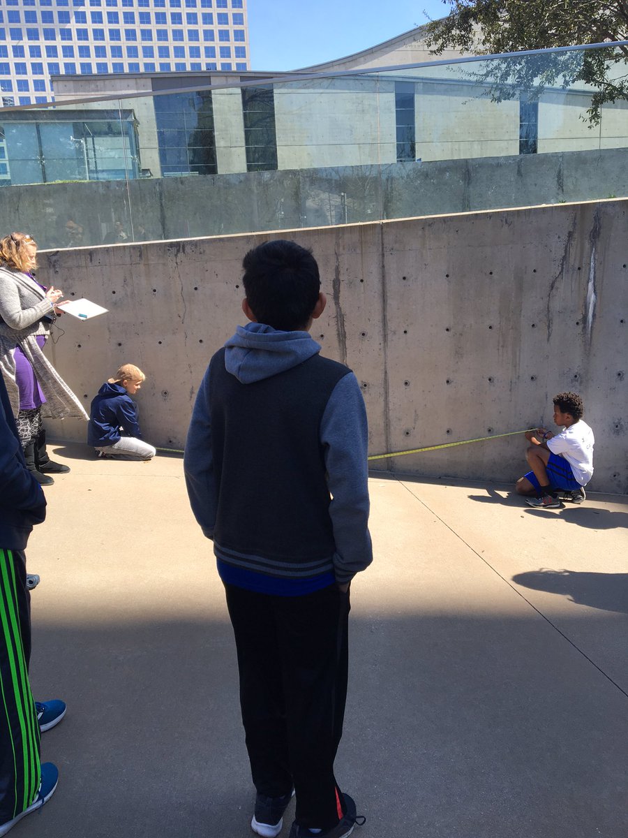 speltz_teach's tweet photo. Comparing slopes #DallasArtDistrict #walkstem #PiDayFestival https://t.co/htsINX9hCe