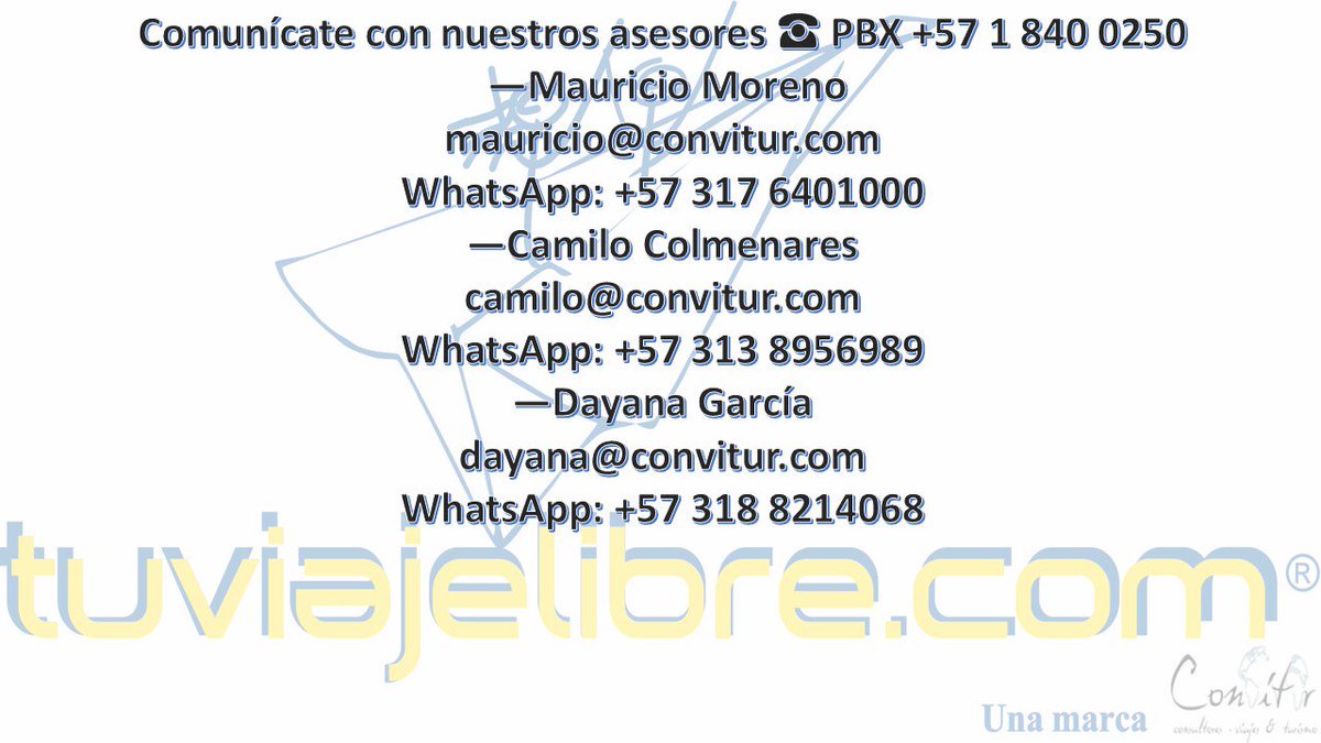convitur's tweet photo. Comunicate con nosotros https://t.co/9OiCbwVSc4