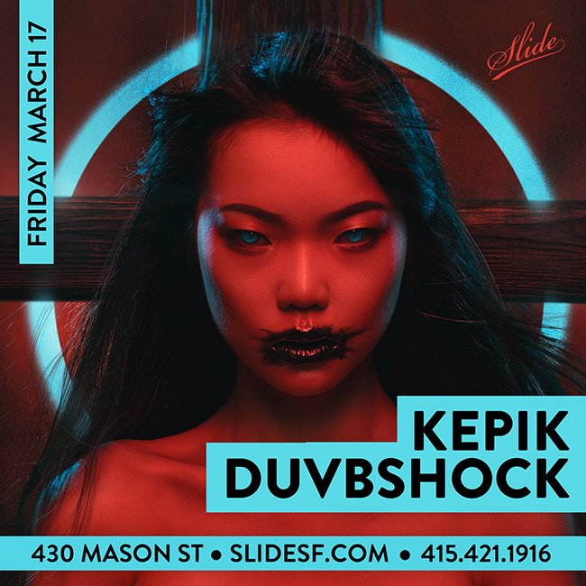 SlideSF's tweet photo. Local heroes @KepikMusic + Duvbshock return for another epic night of big beats this FRIDAY!

Guest List  >> https://t.co/JERKjR1i1D https://t.co/sIamiXoqDe
