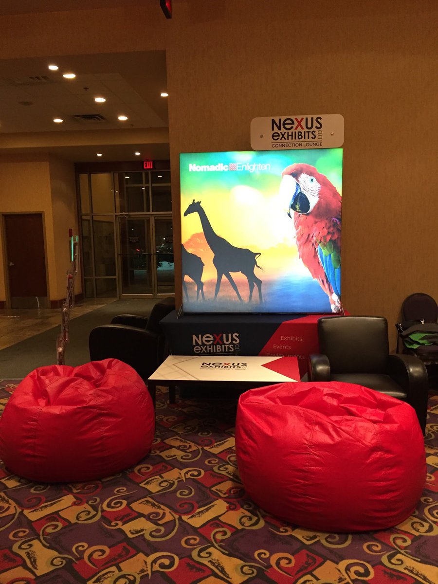 NexusExhibits's tweet photo. Hope attendees enjoyed the Nexus #connection #lounge @MPIGCC @ILEACalgary #oneconfyyc https://t.co/rIUFSI5Smr