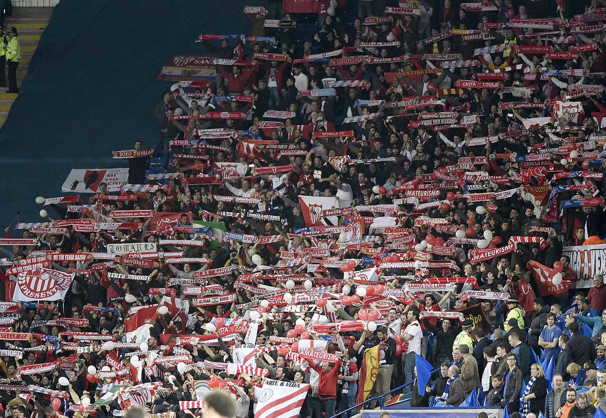 SevillaFC's tweet photo. GRACIAS AFICIÓN https://t.co/s81wJYA1Ns