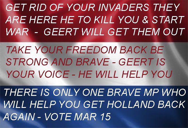 JannyMKK's tweet photo. #Votepvv #PVV #PVVon1 @geertwilderspvv https://t.co/JZ0NLBFxhY