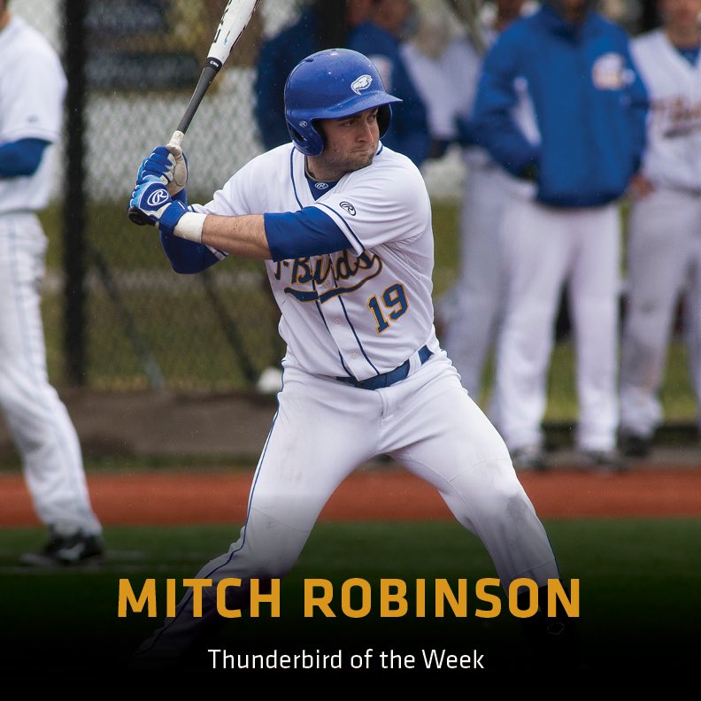 ubctbirds's tweet photo. The 3rd baseman hit .466, going 7-of-15 at the plate including 2 doubles, a triple, 5 RBI's, 2 runs scored & 2 stolen bases. #TBirdoftheWeek https://t.co/6oknAFbJtr
