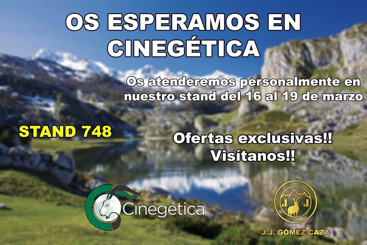 JJ Gómez Caza, las mejores ofertas de caza nacional e internacional solo en Cinegética del 16 al 19 de marzo. Os esperamos!!!