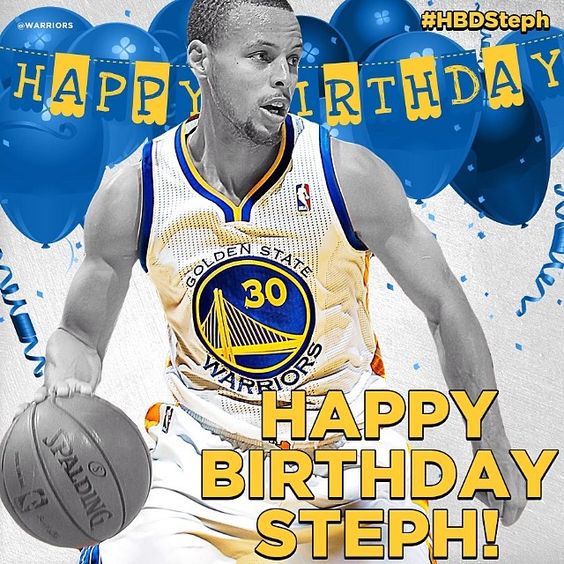 Happy Birthday Stephen Curry. The reigning 2-time turns 29 today.    